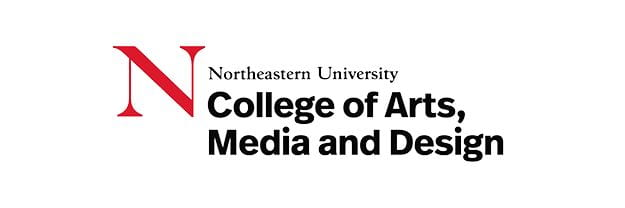 Logo for Northeastern University's College of Arts, Media and Design